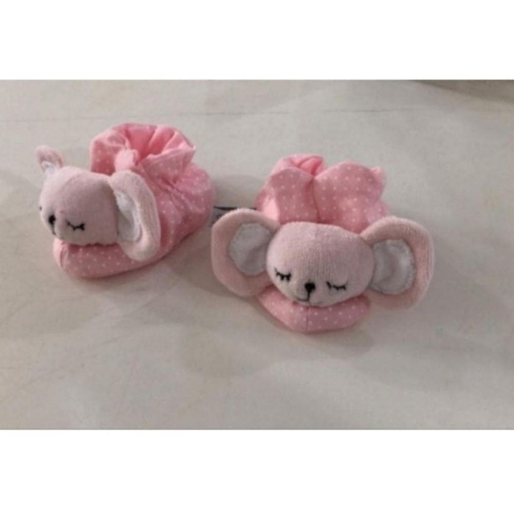 Pantufa bebê com Pelúcia - Elefante - Urso - Coelho - Coála