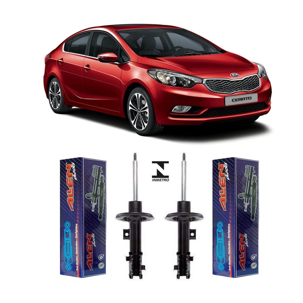 Kit 2 amortecedor suspensão dianteira kia cerato 2013-2015