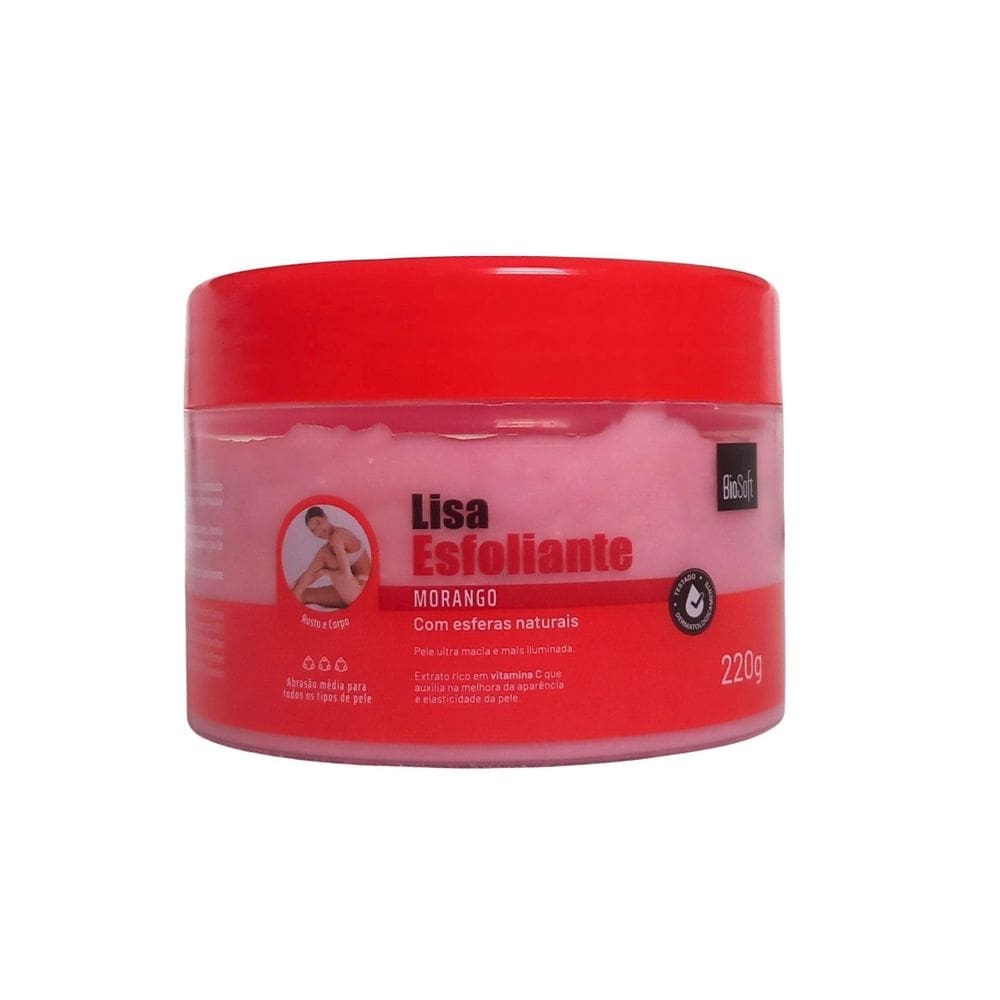 Esfoliante facial e corporal morango comprar natural
