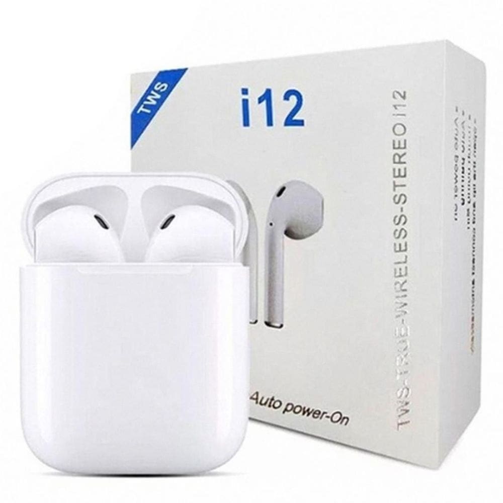 Fone de ouvido bluetooth 5.0 i12 tws pronta  lacrado