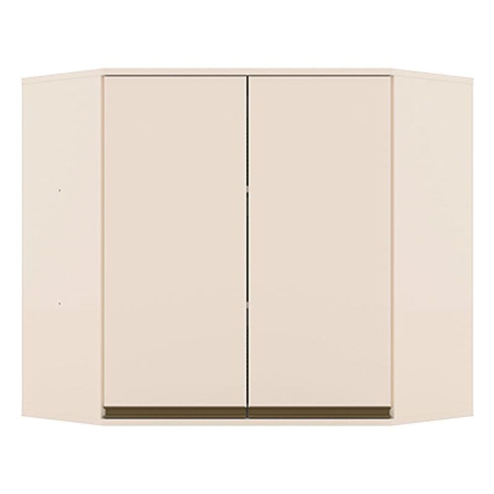 Armário Aéreo Canto Oblíquo 2 Portas 83 cm Connect Off White – Henn