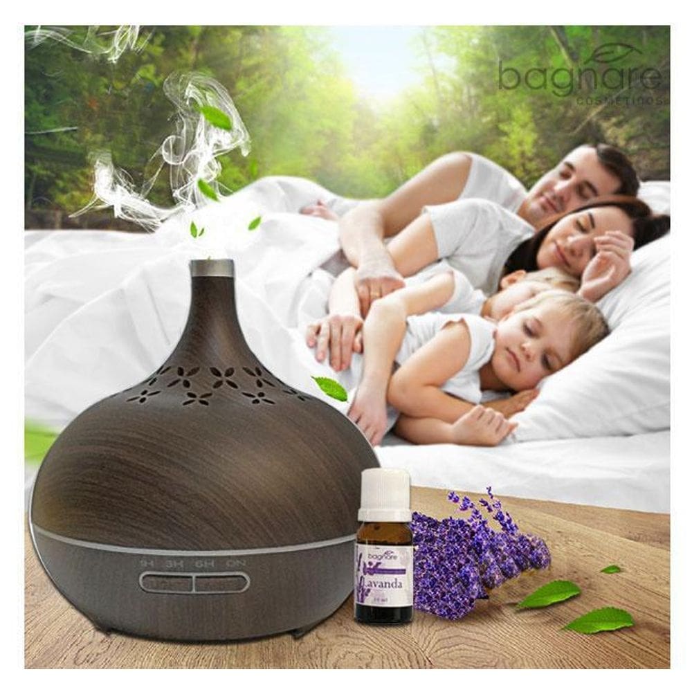 Aromatizador de ar ultrassônico + óleo aromatizador lavanda