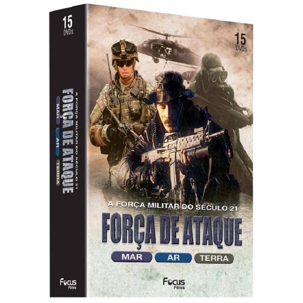 Box força de ataque: mar  ar  terra  15 dvds