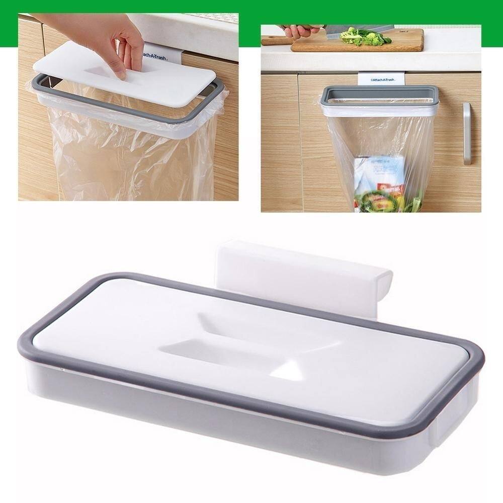 Lixeira acoplável para cozinha suporte fácil de saco de lixo