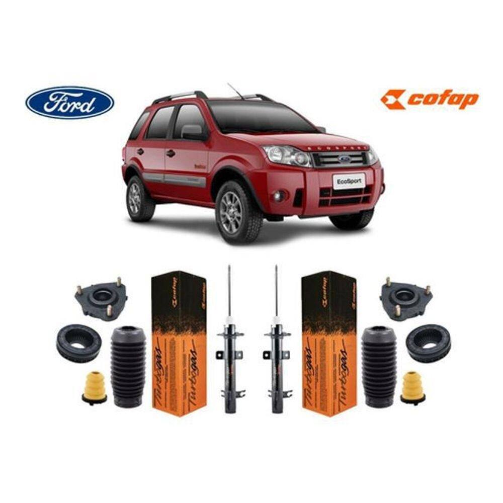 Par amortecedor + kit dianteiro ecosport 2008 2009 2010 2011