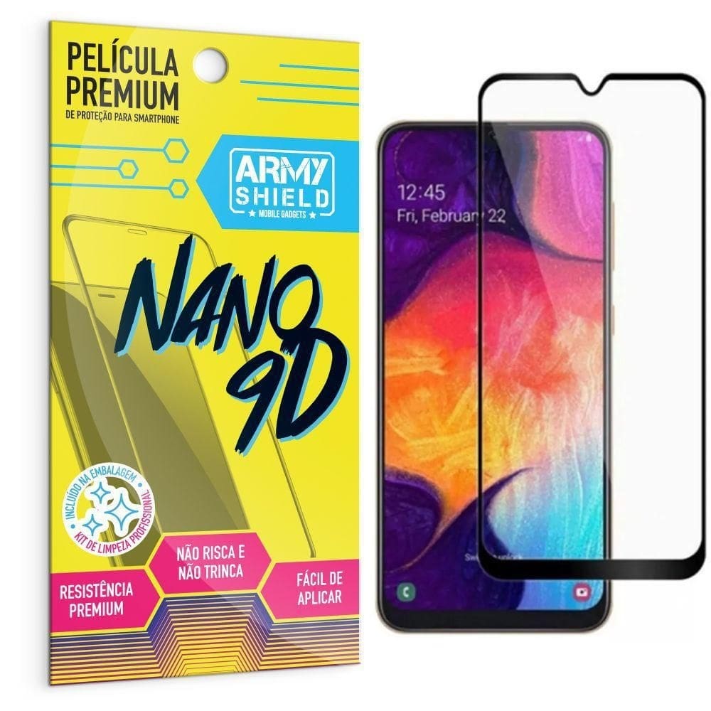 Película premium nano 9d para galaxy a50 - armyshield