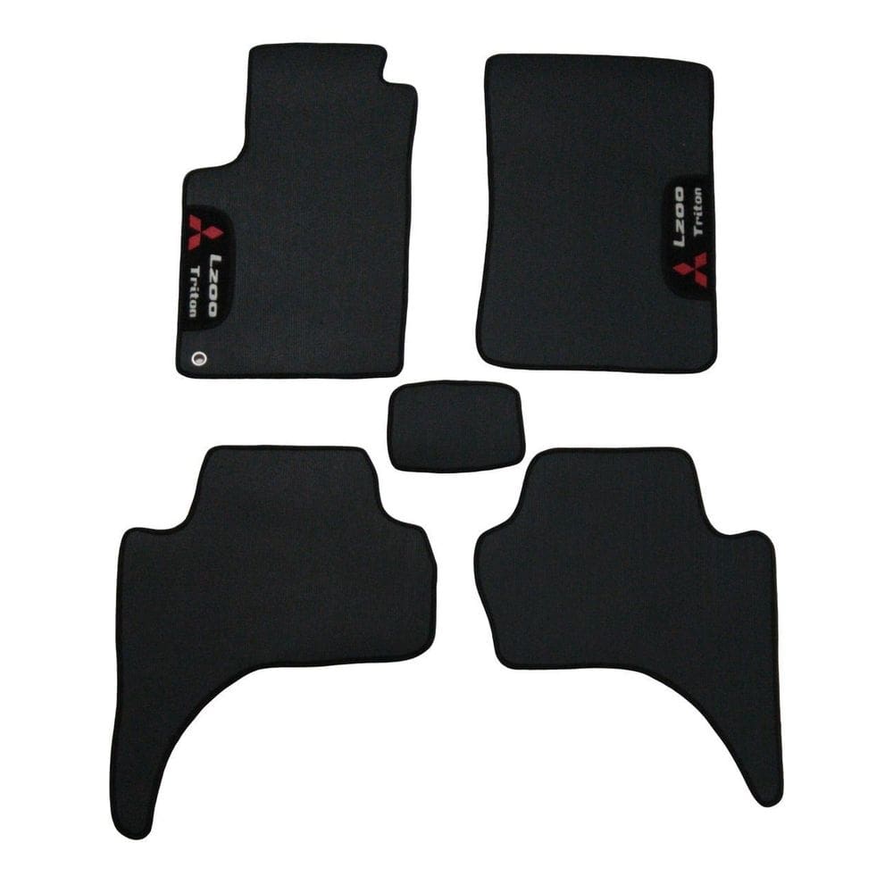 Tapete automotivo borracha pvc mitsubishi l200 triton