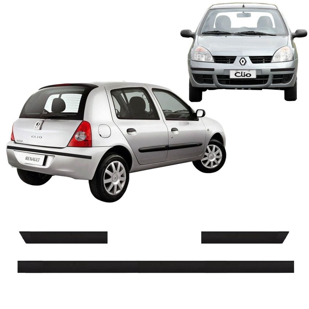 Friso parachoque renault clio hatch 2006 a 2016 6012a