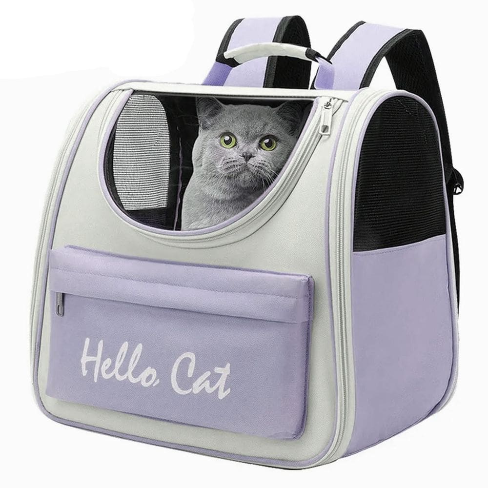 Mochila Bolsa Transporte Pet Cachorro Gato Bolso Ventilado Vista Panoramica Viagem Passeio Role Saida Caminhada