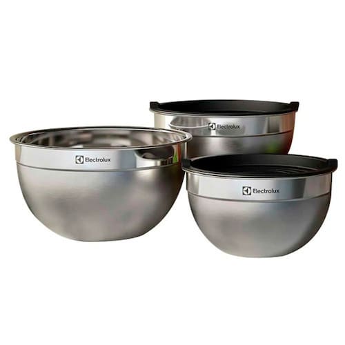 imagem-Conjunto de Bowls Inox Com Tampa Plástica Electrolux 3 Peças