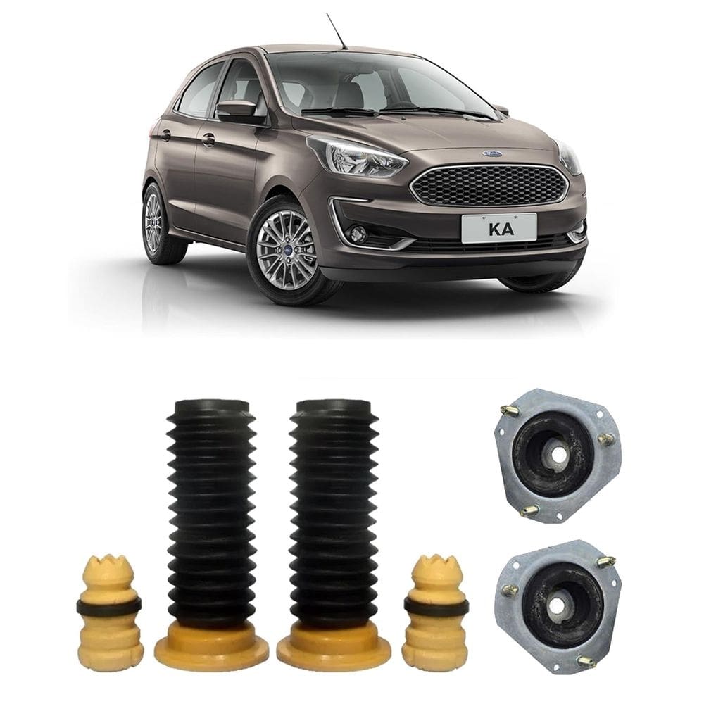 Kit coxim batente dianteiro ford new ka 2015 2016 2017 18 19