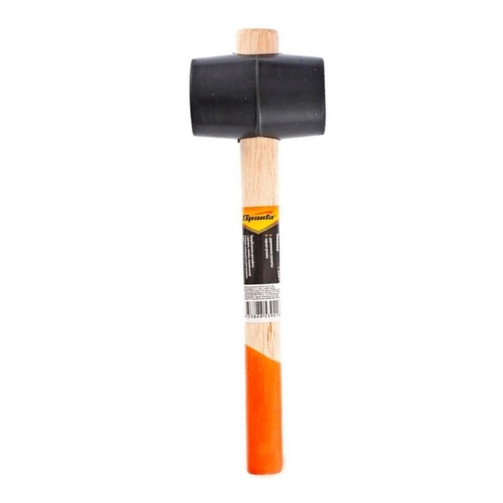 Martelo de borracha preta cabo madeira 63mm 450g 1115055 mtx