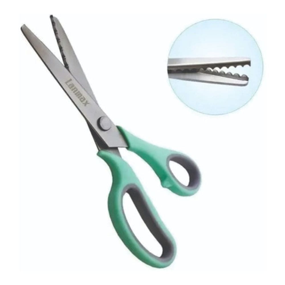 Tesoura Profissional Escalope Para Tecido Papel Ev