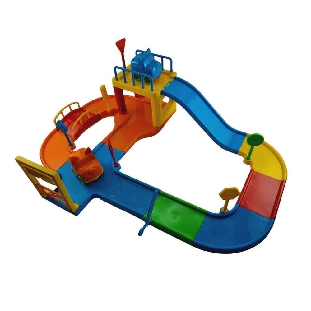 Pista de brinquedo infantil baby animal com 2 carrinhos