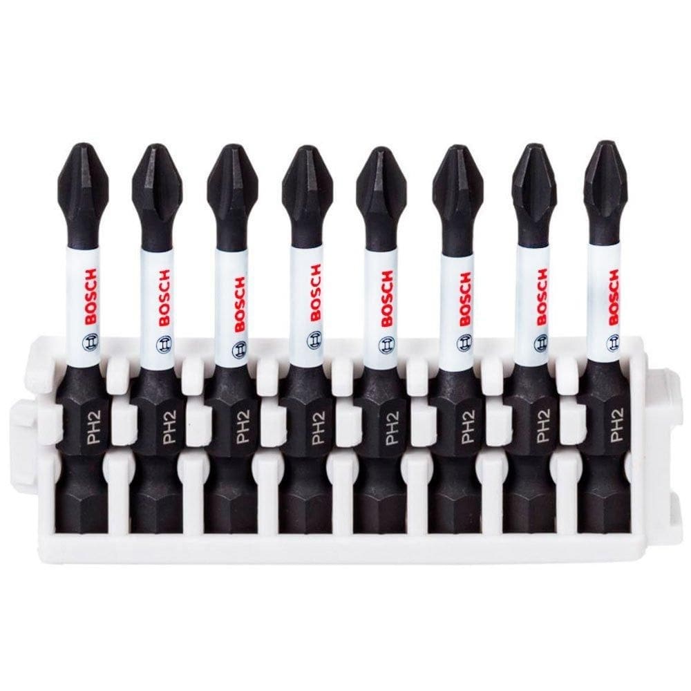 Bit Impact Control 50mm Phillips PH2 com 8 Peças - BOSCH
