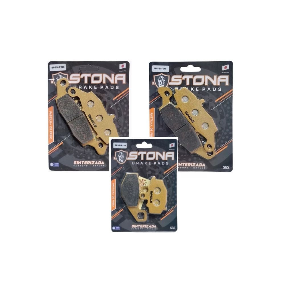 Kit Pastilha Freio Stona Sinter D/T Ninja 650r 2012 até 2016