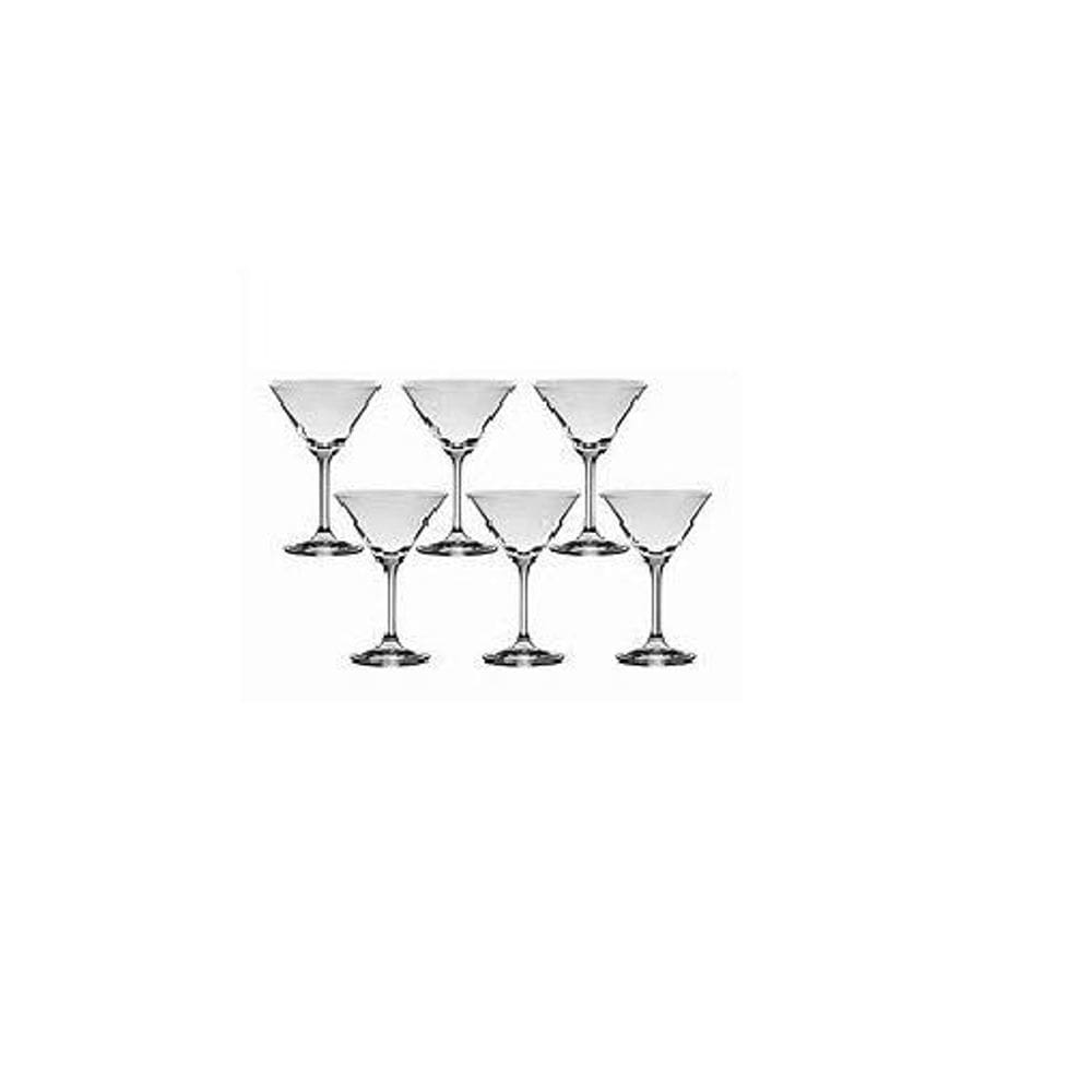 Jogo De 6 Taças Para Martini Roberta Cristal 210 Ml -Bohemia