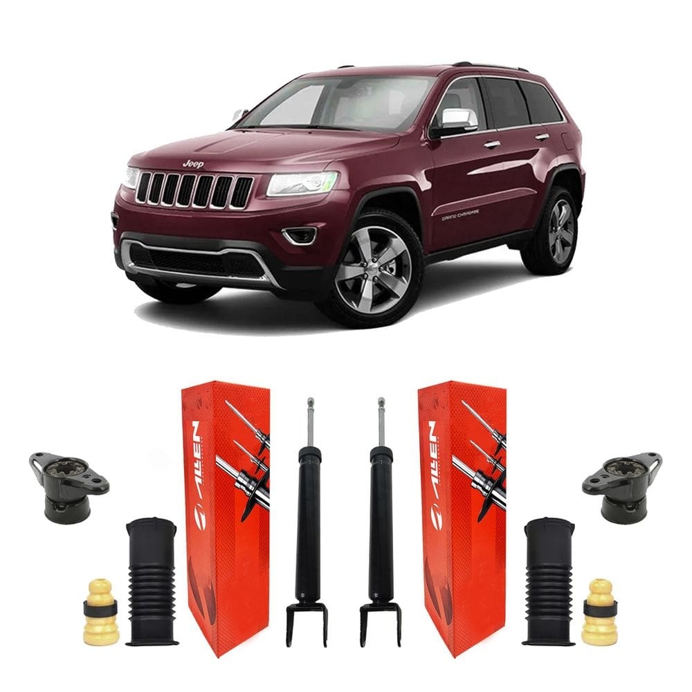2 amortecedor + kit traseiro jeep grand cherokee 2012 13 14