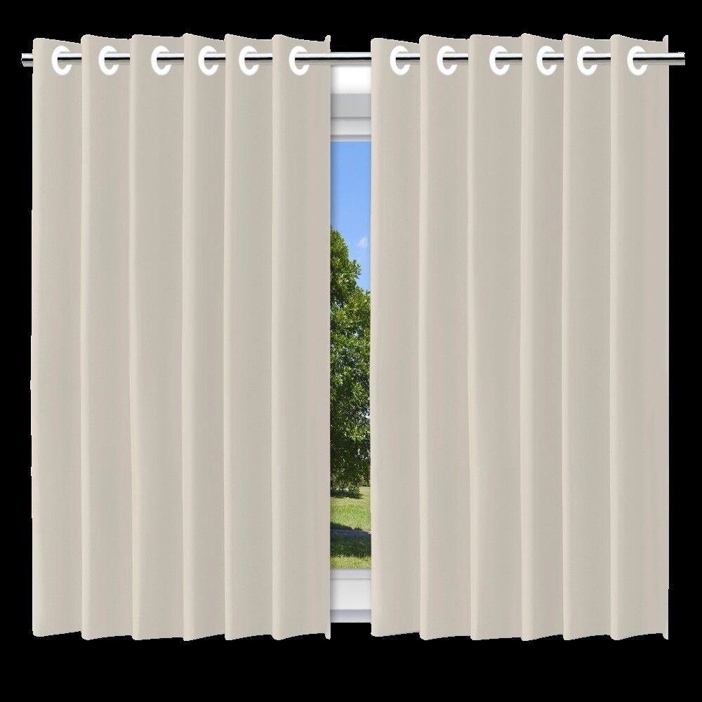 Cortina Blackout Bege c/ ilhos - 280x180cm