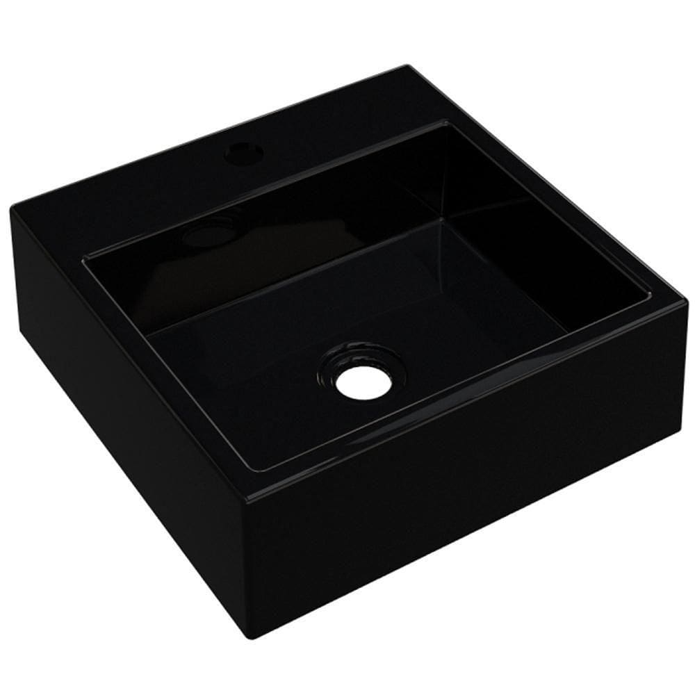 Cuba De Apoio Para Banheiro Quadrada Q355 35X35Cm C01 Preto