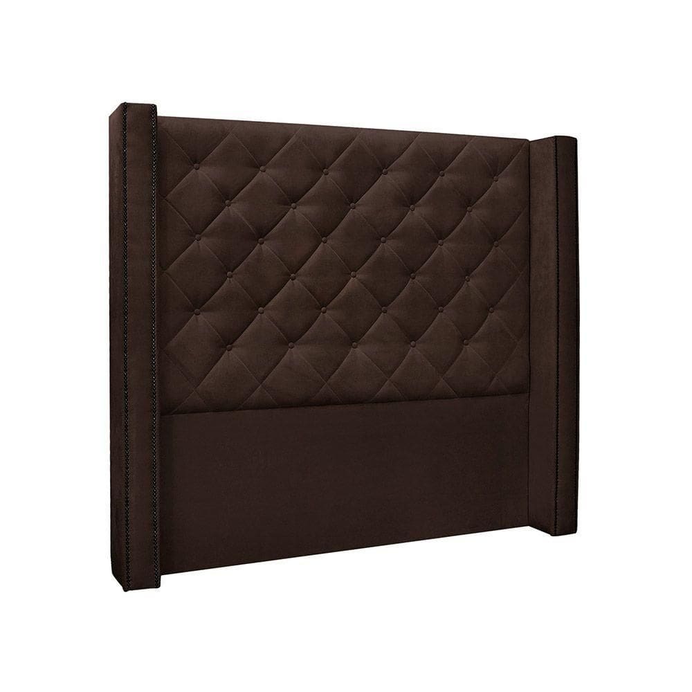 Cabeceira Queen 160 Cm Vicenza Suede Café