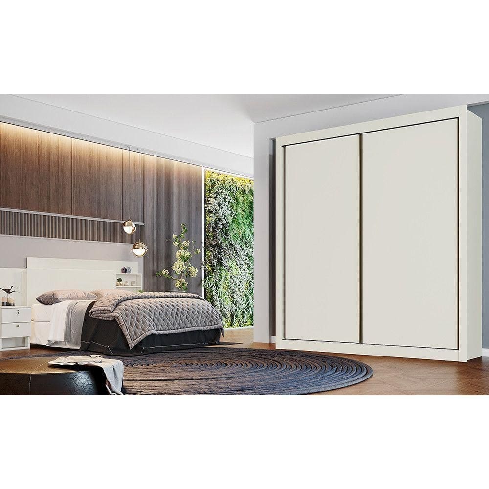 Roupeiro Zurique Sem Espelho 100 Mdf Off White