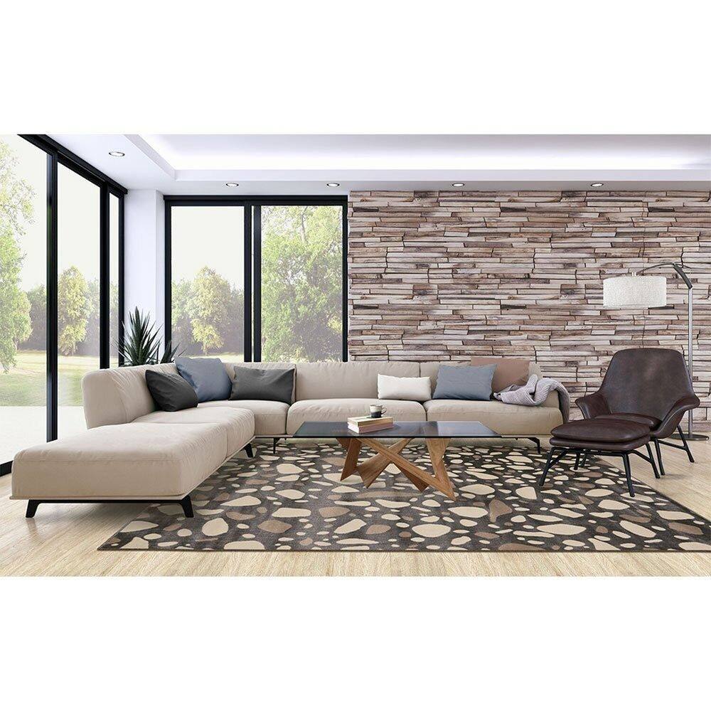 Tapete 150x200cm Lyre Supreme Tapetes São Carlos Granilite Carbon