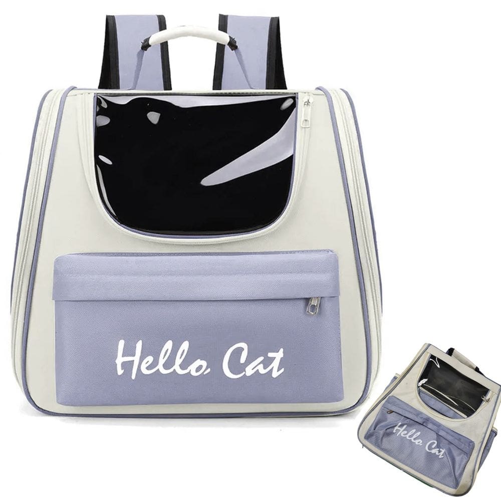 Mochila Bolsa Transporte Cachorro Gato Pet Animais Bolsos Ventilados Vista Panoramica Ar Caminhada Passeio Viagem
