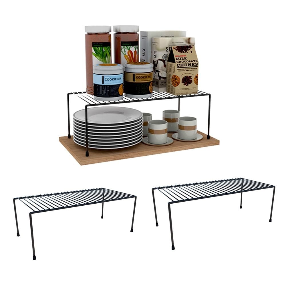 Kit 3 Organizador Armário Grande Preto