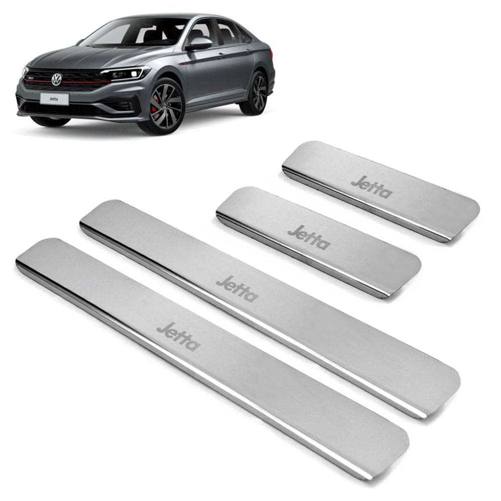 Soleira inox cromada gravada laser jetta 2012 2013 2014 2015