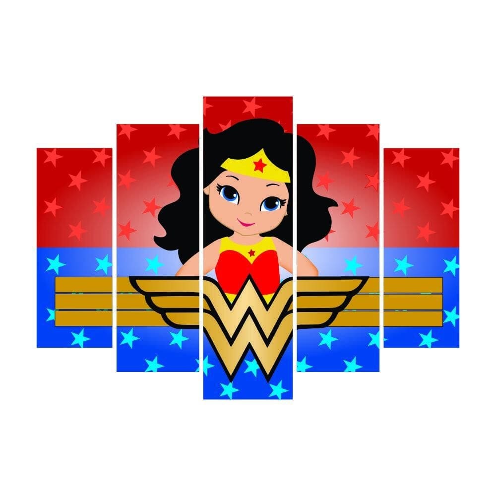 Kit Decoração Festa Mulher Maravilha Princesa Super Heroína