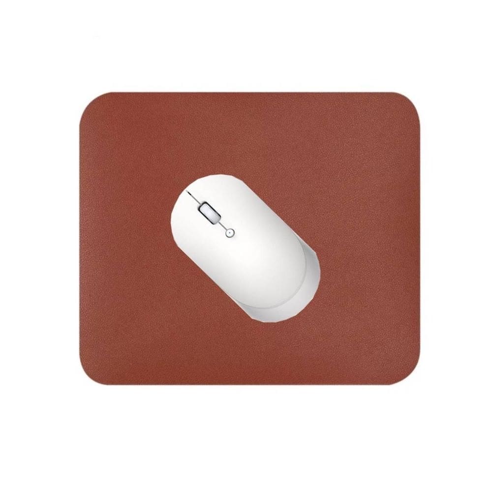 Kit 5 mousepad pequeno 20x20 couro sintético quadrado castor