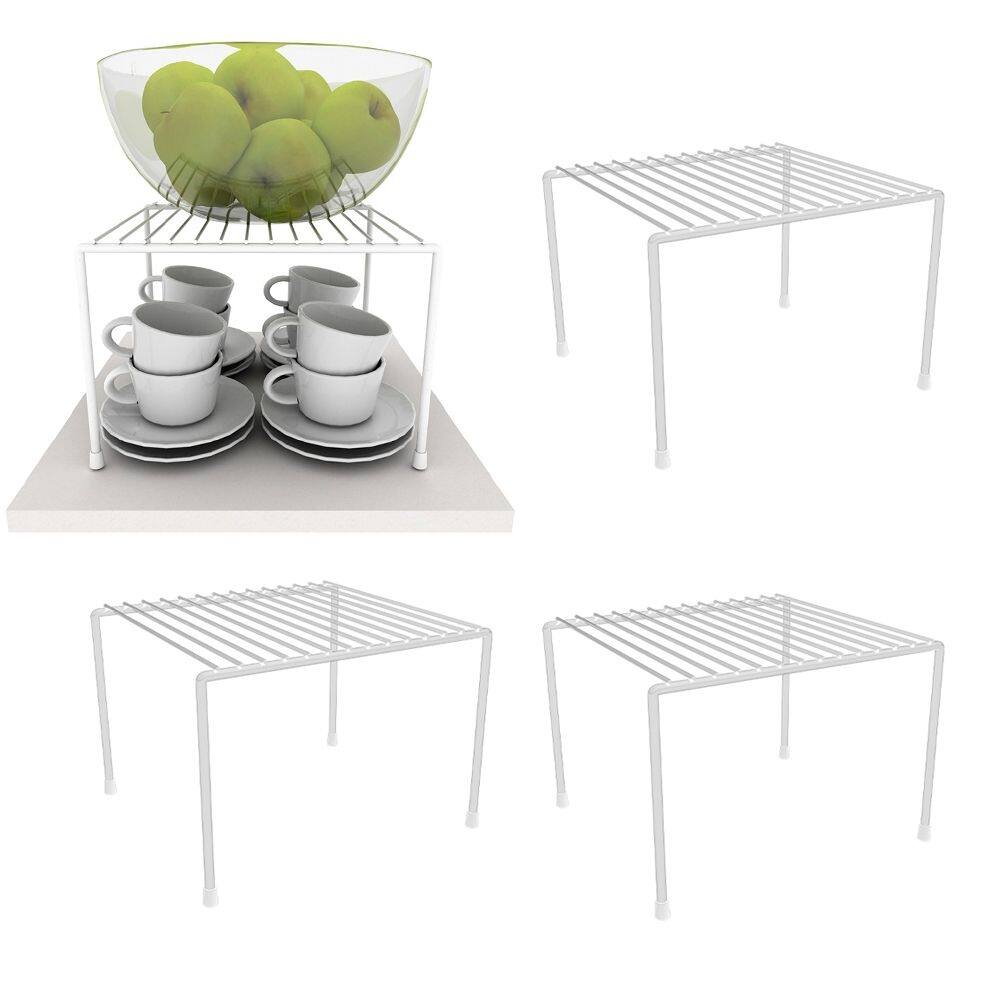 Kit 4 Organizador Armário Pequeno 22Cm Branco