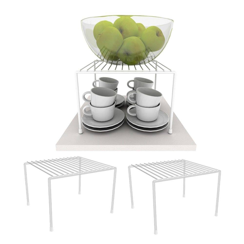 Kit 3 Organizador Armário Pequeno 22Cm Branco