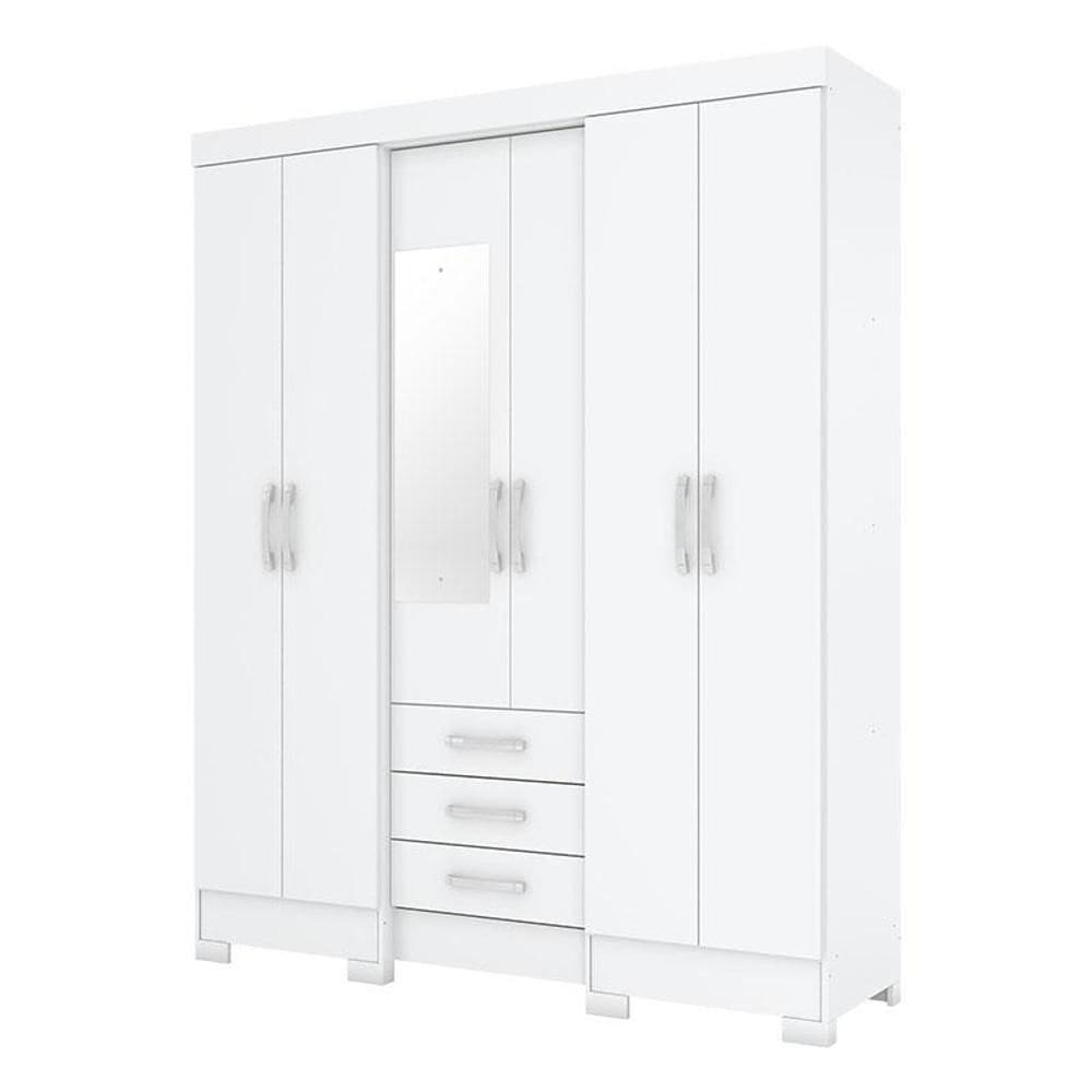 Guarda Roupa Solteiro Mentor Branco – Briz Móveis
