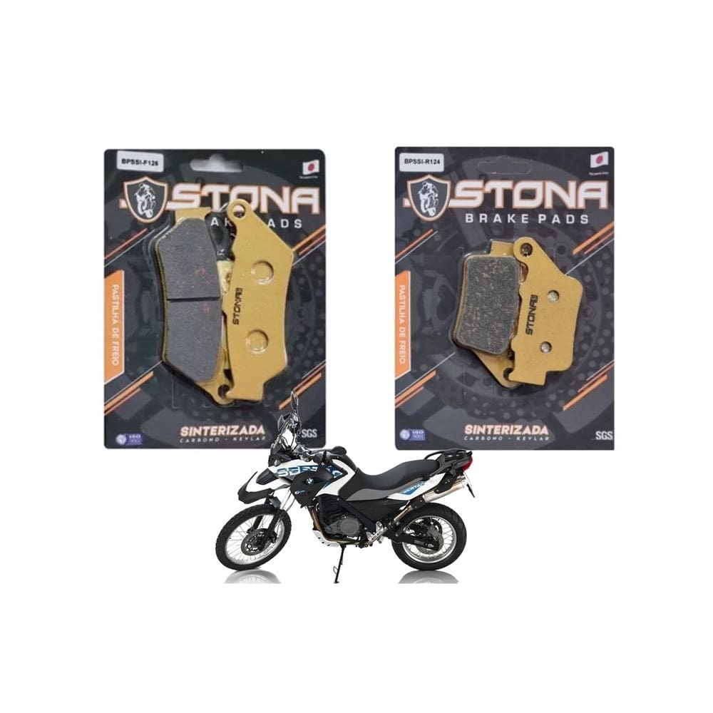 Kit Pastilha Freio Stona Sinterizada D/T G 650GS SERTÃO 650