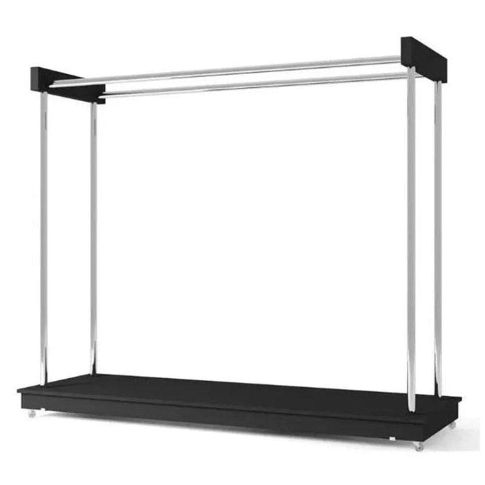 Arara de Roupas Closet Preto - Ideal Móveis