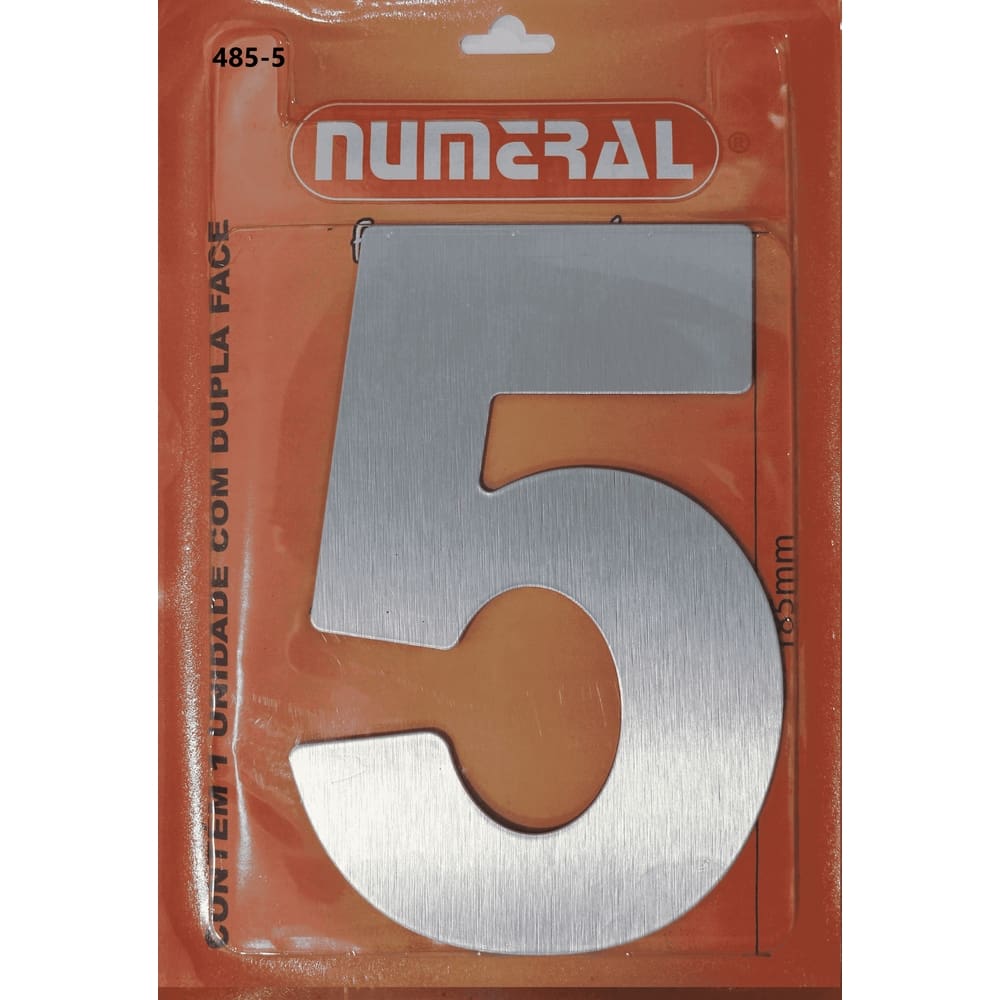 Número Residencial 0 ao 9 - Aço Escovado