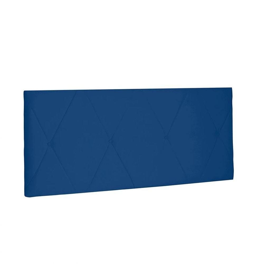 Cabeceira Aquilla Cama Box Queen 160 Cm Azul Marinho
