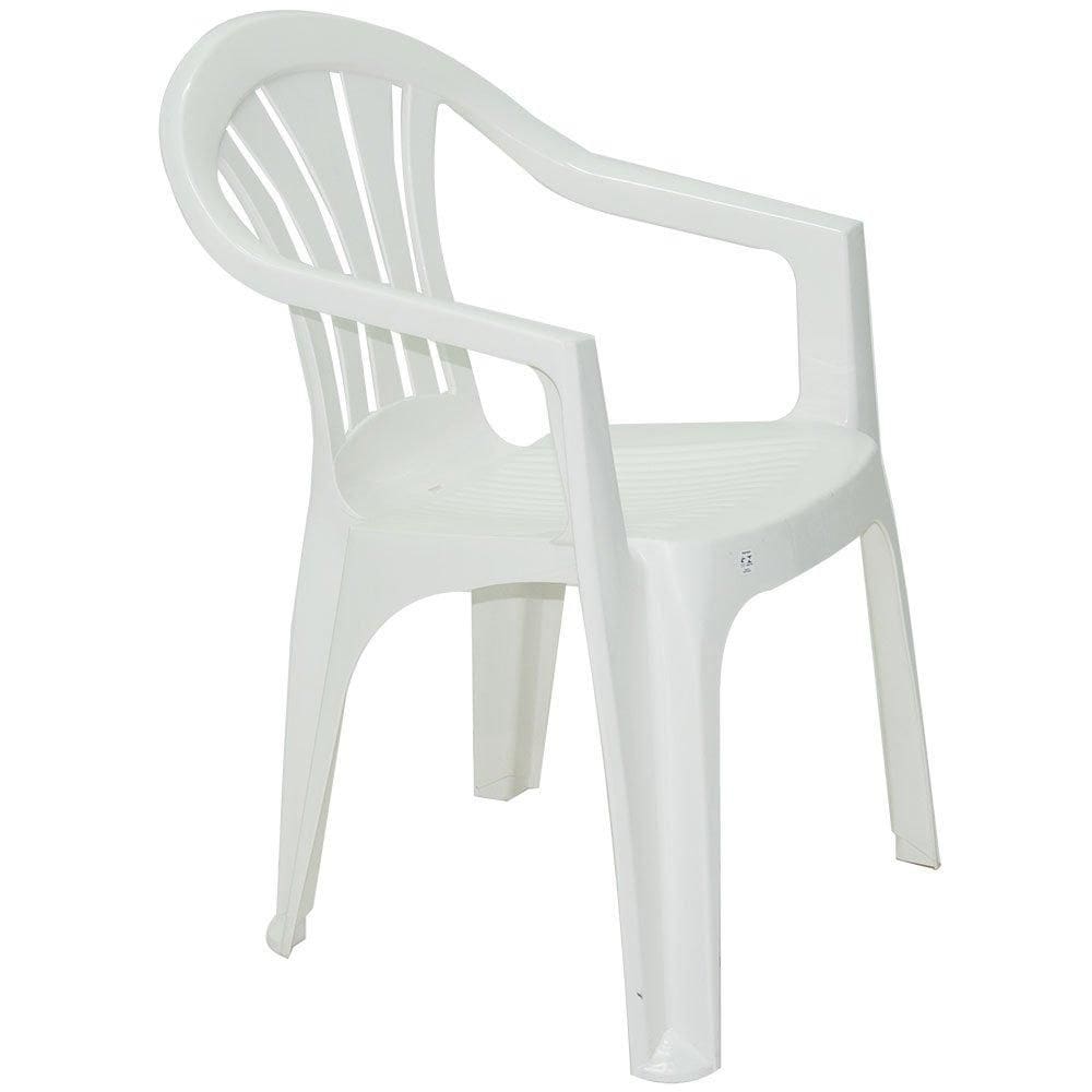 Cadeira com Braços Bertioga Basic Branca - TRAMONTINA