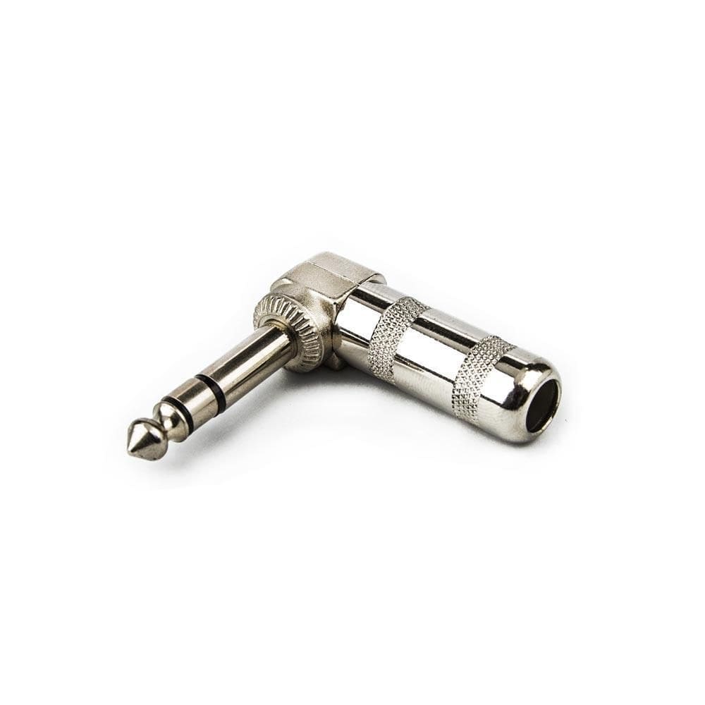 Plug conector p10 90 graus estéreo