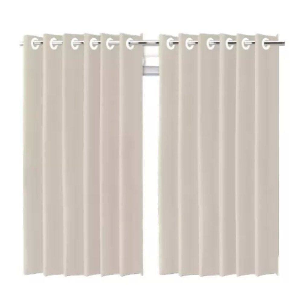 Cortina Blackout Bege c/ ilhos - 280x250cm
