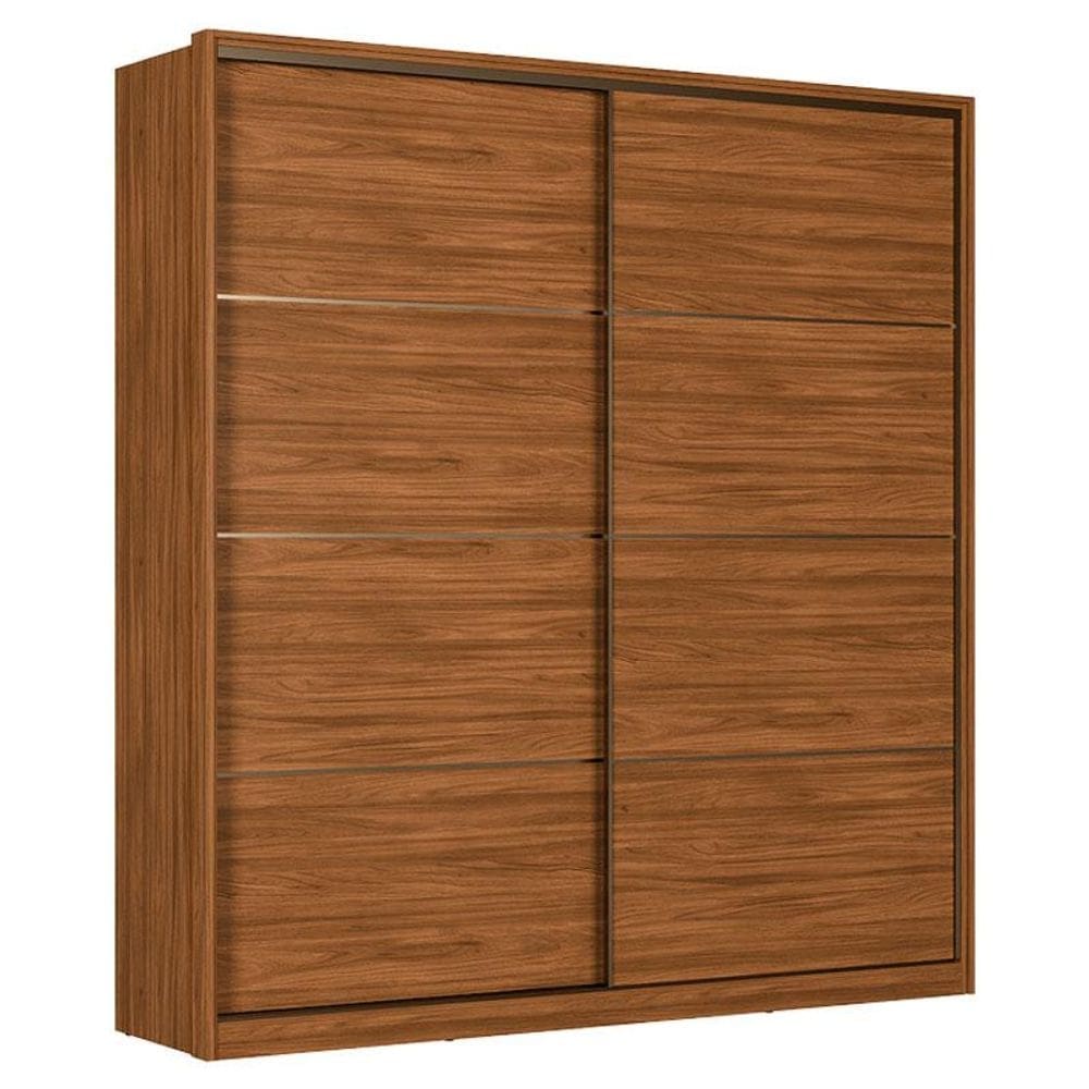 Guarda Roupa Casal Belga Nogueira Touch Flex Demóbile - Demartêz