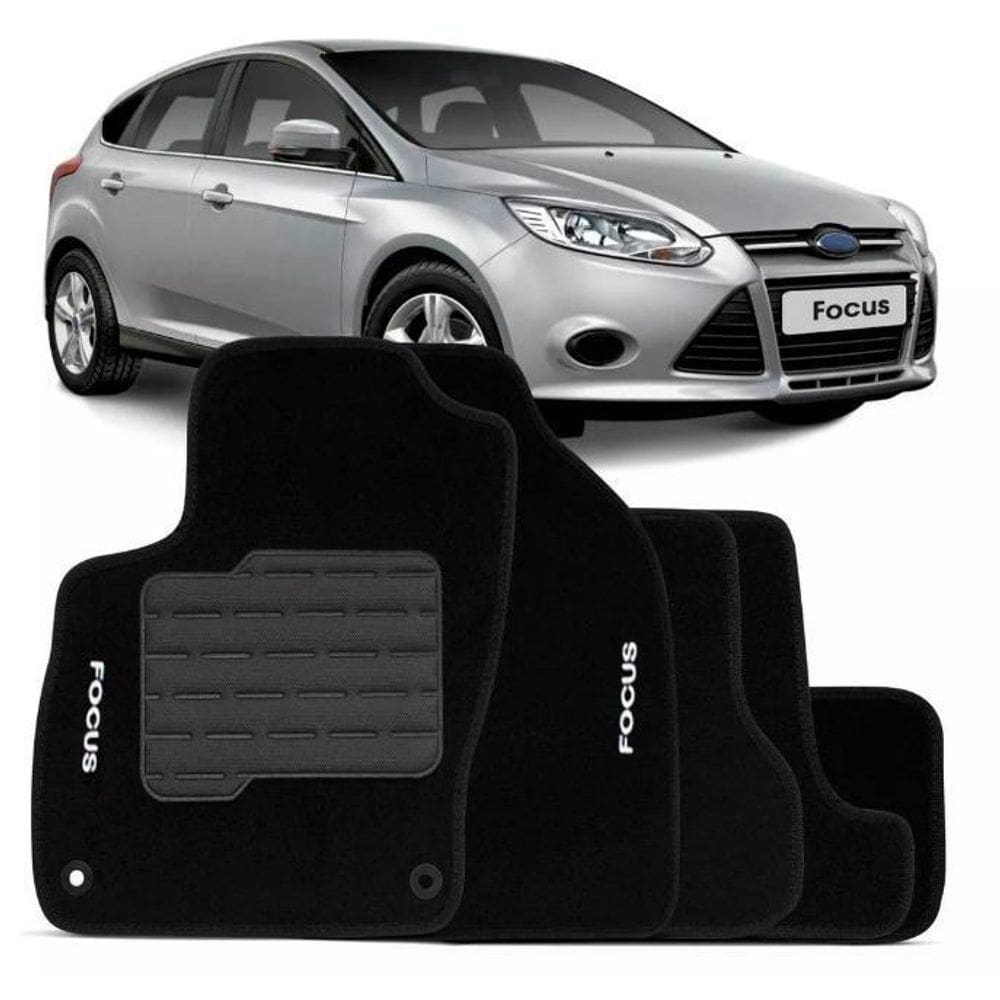 Tapete automotivo carpete com a base em pvc ford focus