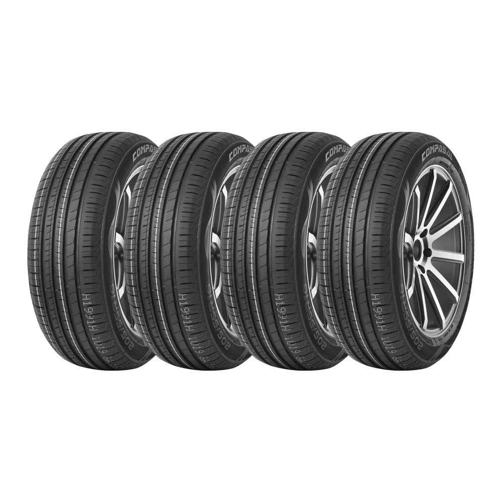 Kit 4 Pneus Compasal Aro 16 205/60R16 Blazerhp 92V