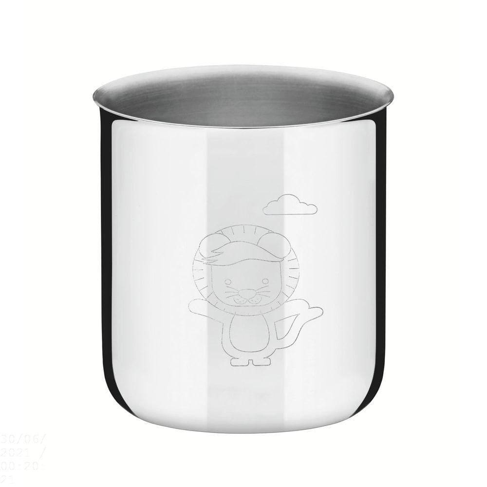Copo Infantil Tramontina Baby Friends Em Aço Inox 340 Ml Tramontina