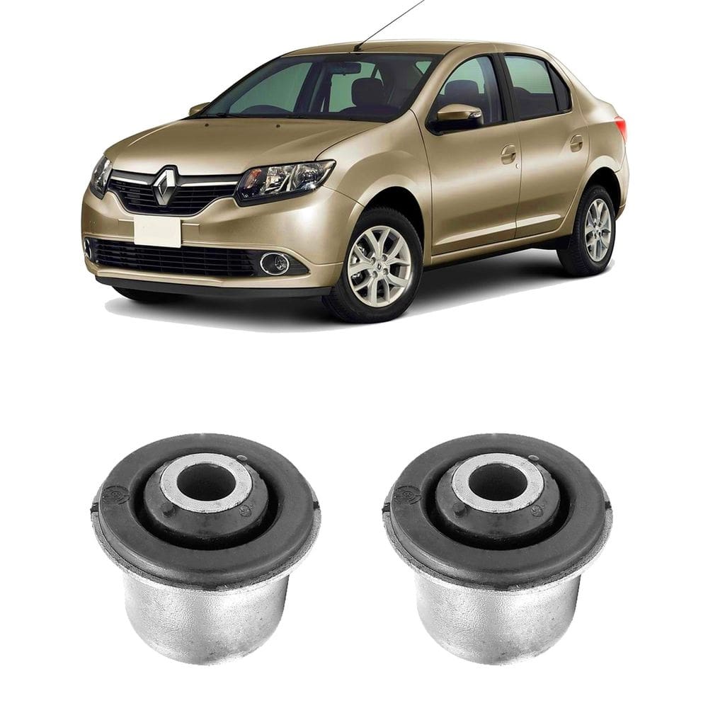 Borracha bucha dianteira leque renault logan 2019 2020 2021
