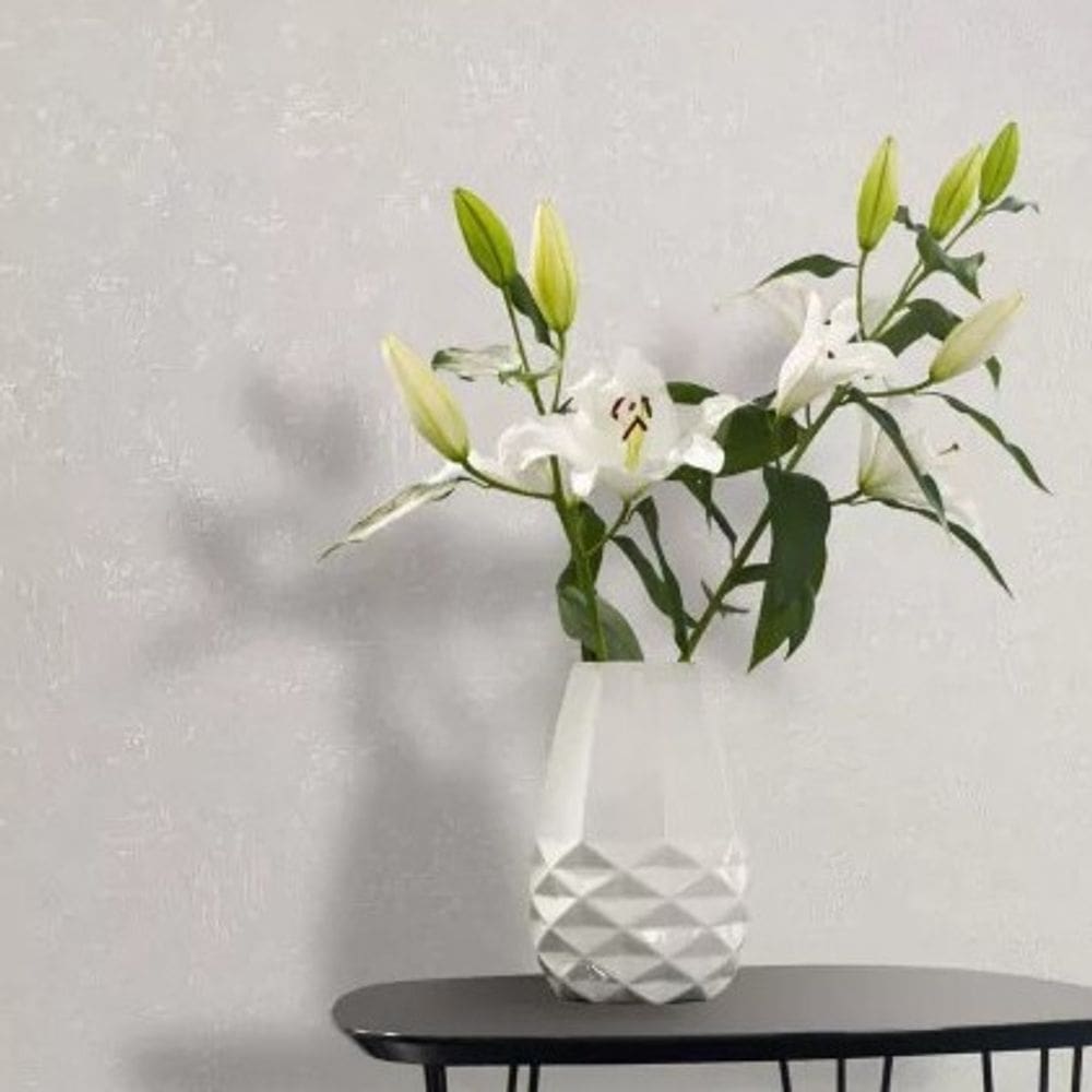 Papel de Parede Sheilas Textura Branco 34517