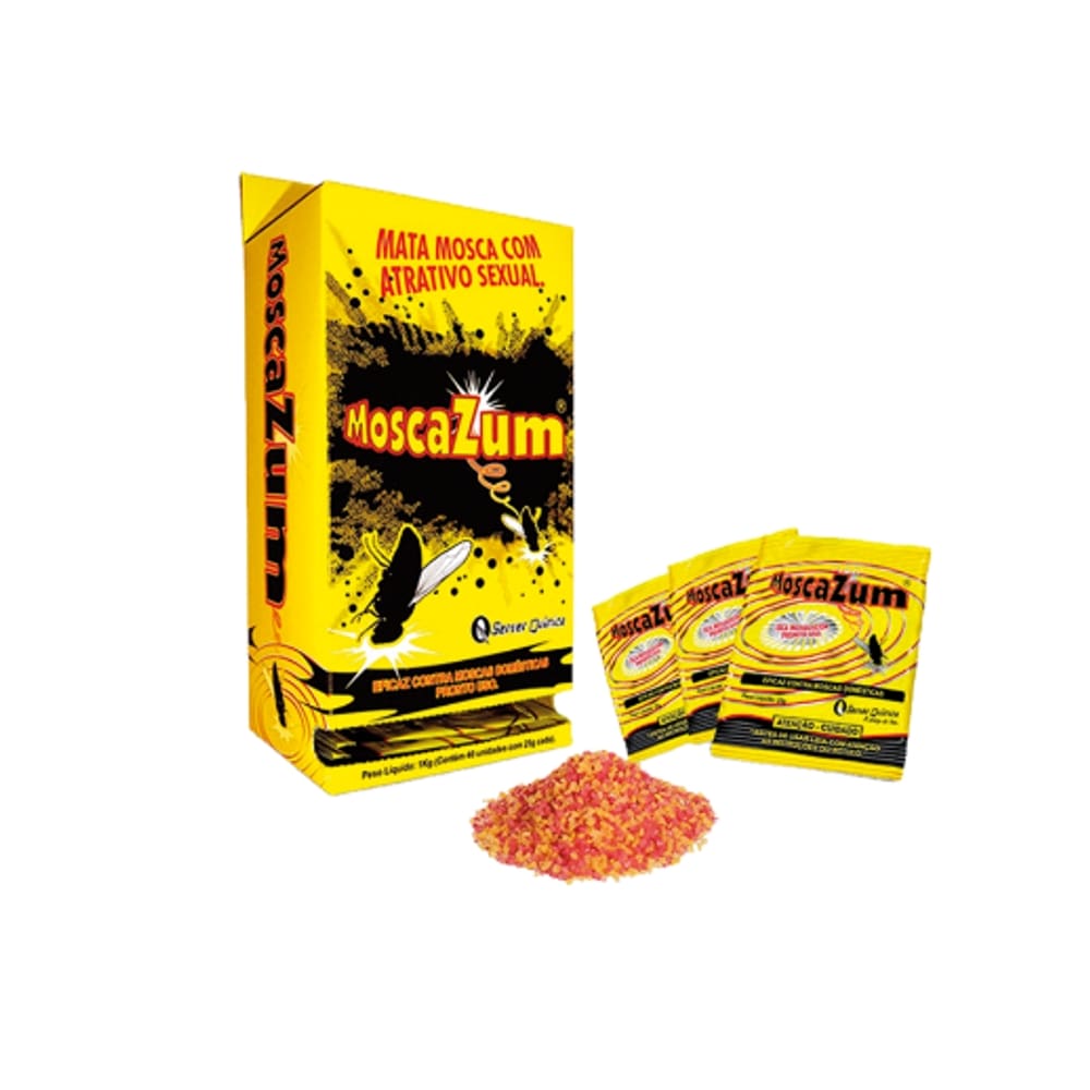 Isca Anti Mosca Moscazum - Kit Com 10 Sachês