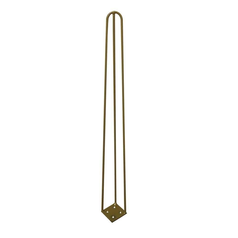 Pé De Metal 60 Cm Mesa De Canto Aparador Dourado